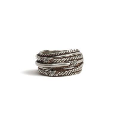 DAVID YURMAN Diamond X Crossover Ring - FINAL SALE