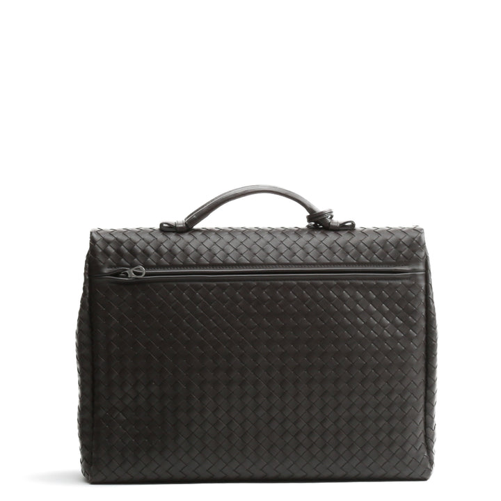 BOTTEGA VENETA Intrecciato Briefcase - Brown