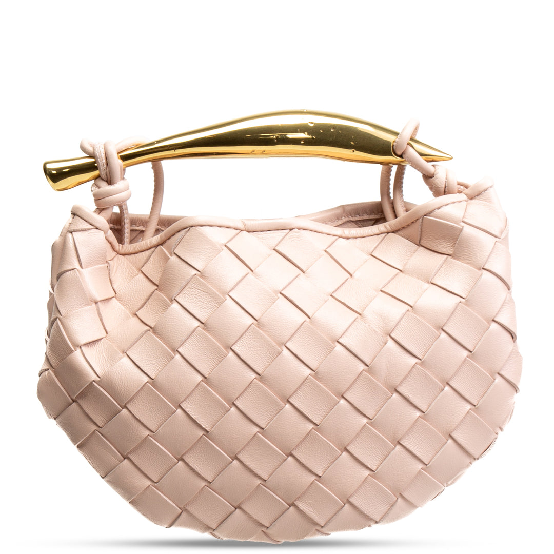 BOTTEGA VENETA Intrecciato Mini Sardine Shoulder Bag - Lotus Pink