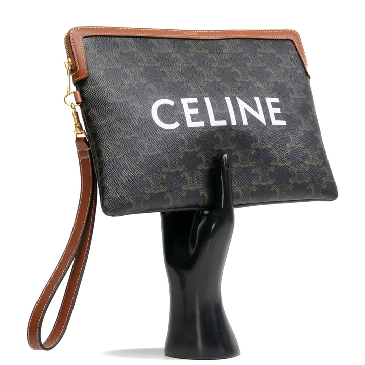 CELINE Small Triomphe Pouch w/ Strap