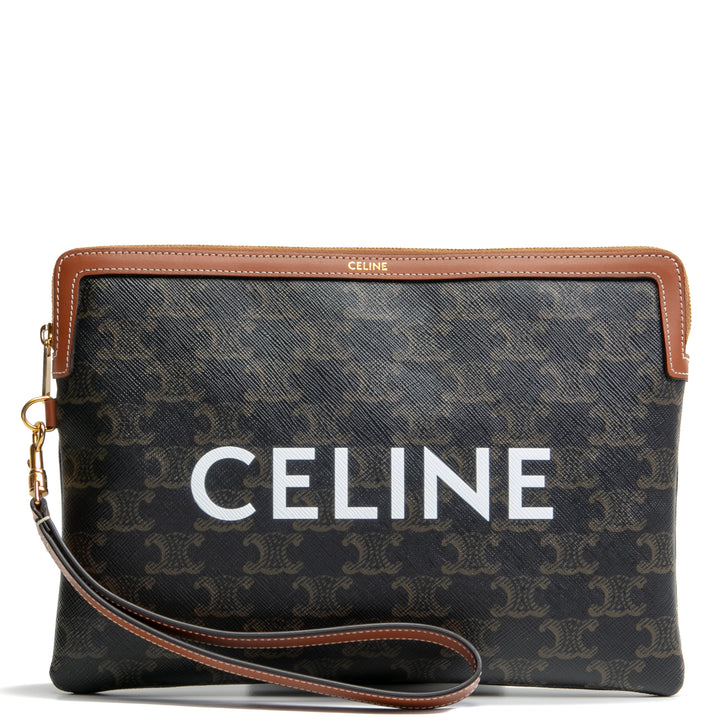 CELINE Small Triomphe Pouch w/ Strap