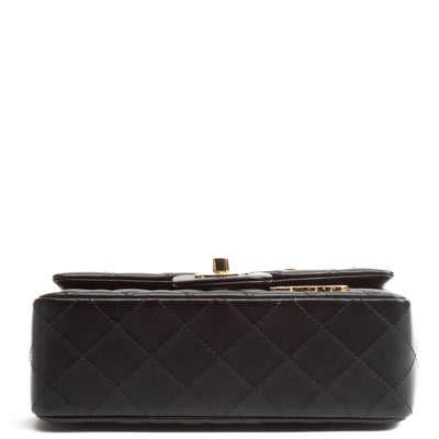 CHANEL 'Hollywood Charm' Mini Rectangular Classic Flap (2024) - Black