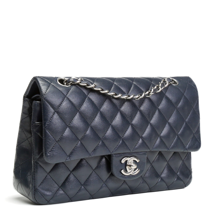 CHANEL Classic Quilted Double Flap Medium - Navy- OUTLET ITEM FINAL SALE