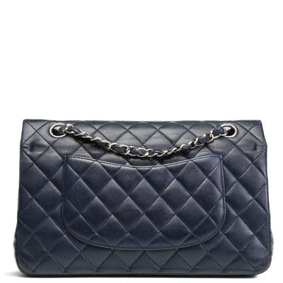 CHANEL Classic Quilted Double Flap Medium - Navy