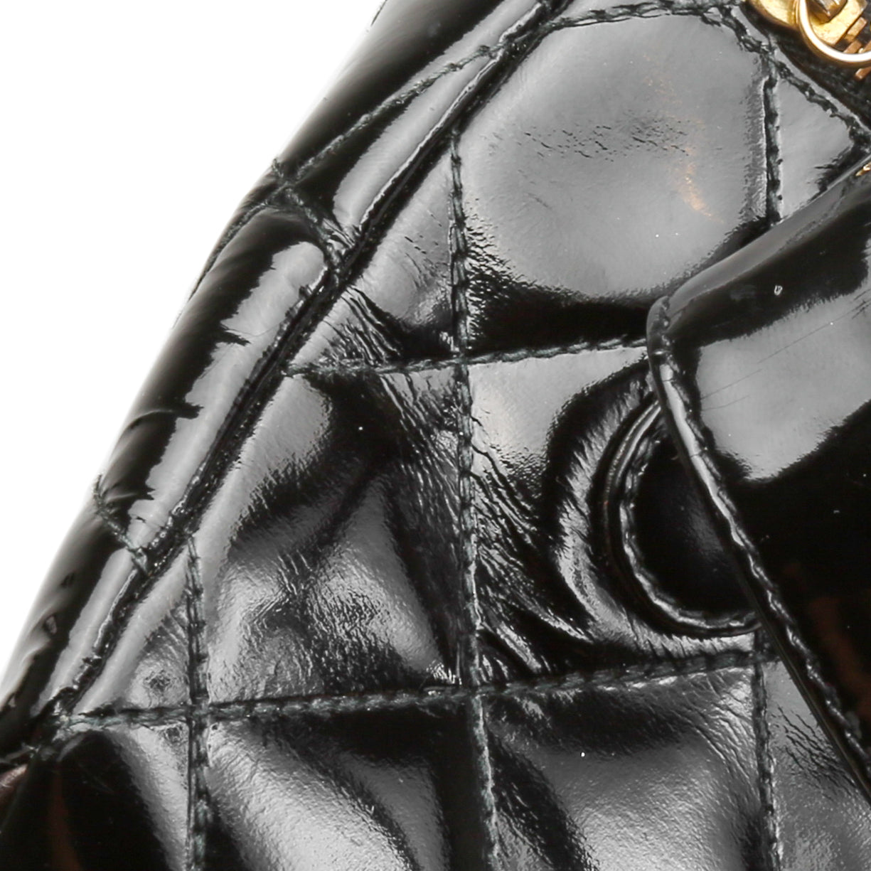 CHANEL Patent Quilted Belt Bag - Black -OUTLET FINAL SALE