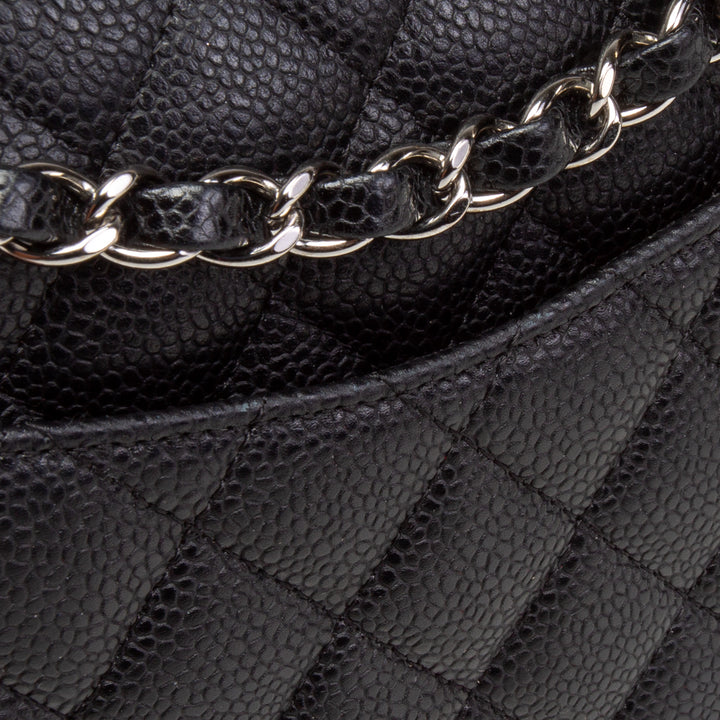 CHANEL Classic Caviar Medium Double Flap - Black