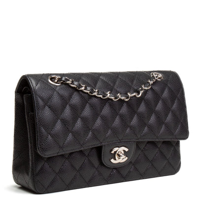 CHANEL Classic Caviar Medium Double Flap - Black