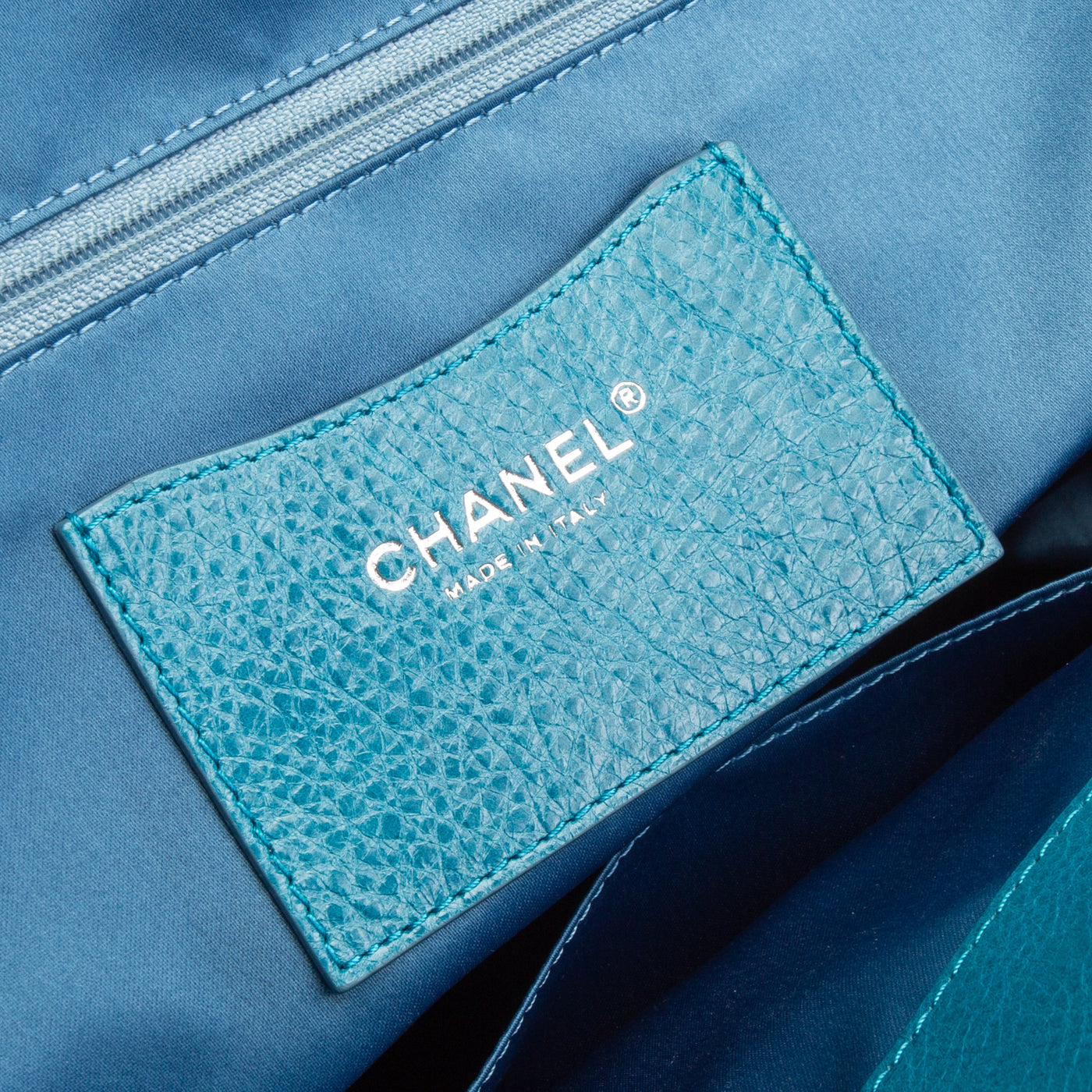 CHANEL Glazed On The Road Large Tote - Turquoise