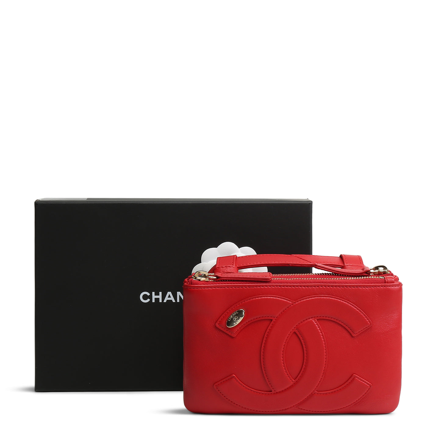 CHANEL CC Mania Waist Bag - Red