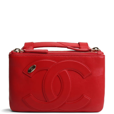 CHANEL CC Mania Waist Bag - Red