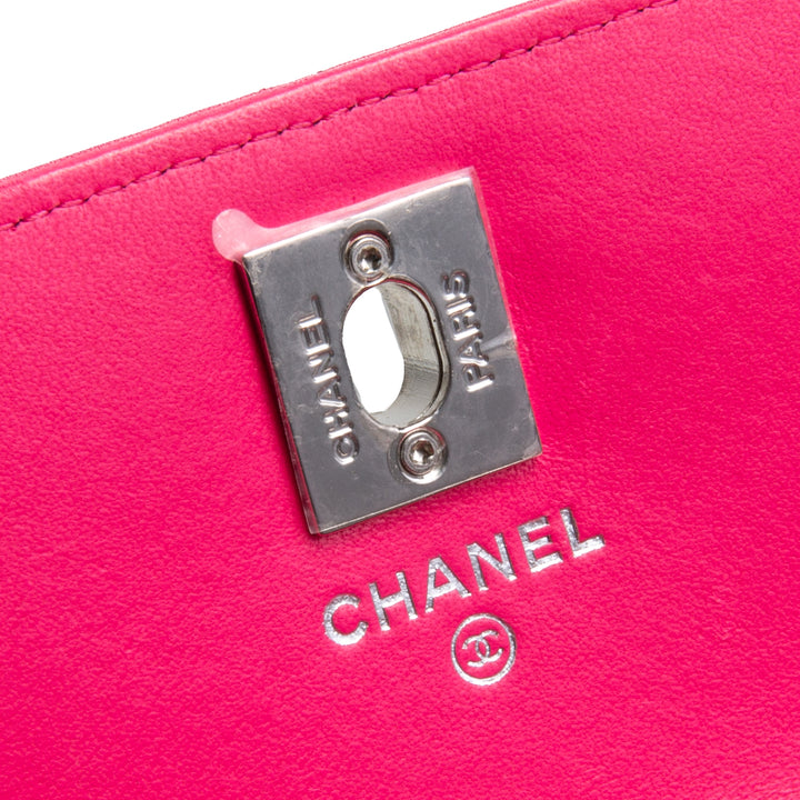 CHANEL Wallet On Chain w/ Top Handle - Hot Pink - OUTLET FINAL SALE