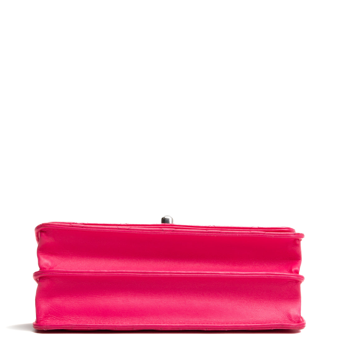 CHANEL Wallet On Chain w/ Top Handle - Hot Pink - OUTLET FINAL SALE