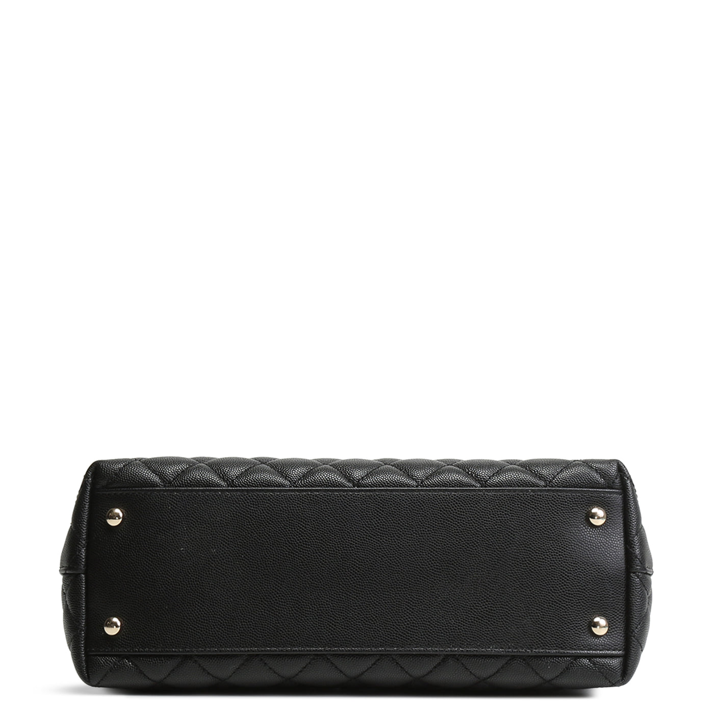 CHANEL Caviar Quilted Small Coco Handle - Black