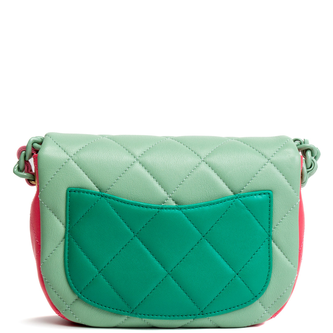 CHANEL Mini Candy Flap - Tri-Color (Pink & Green)