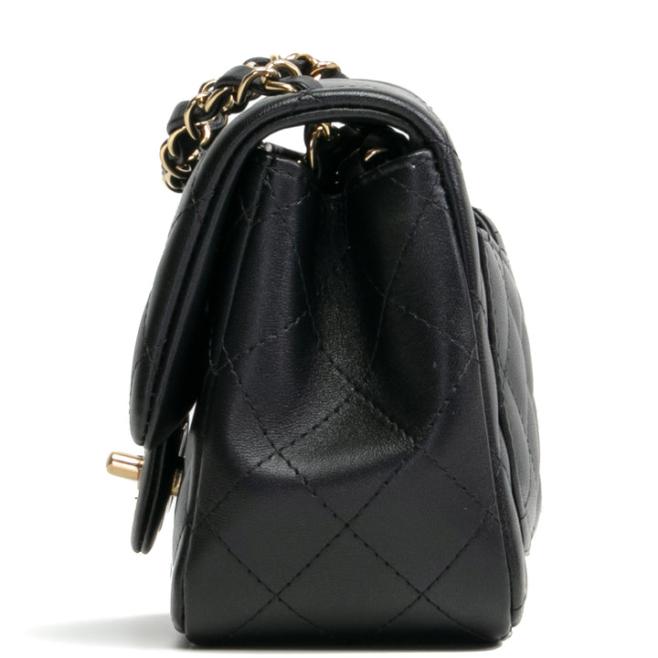 CHANEL Mini Square Flap Bag - Black