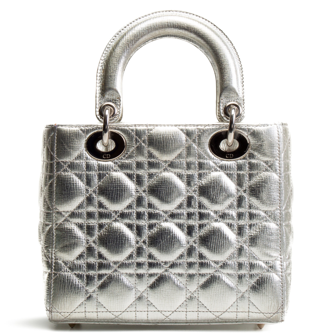 CHRISTIAN DIOR Small Lady Dior - Silver