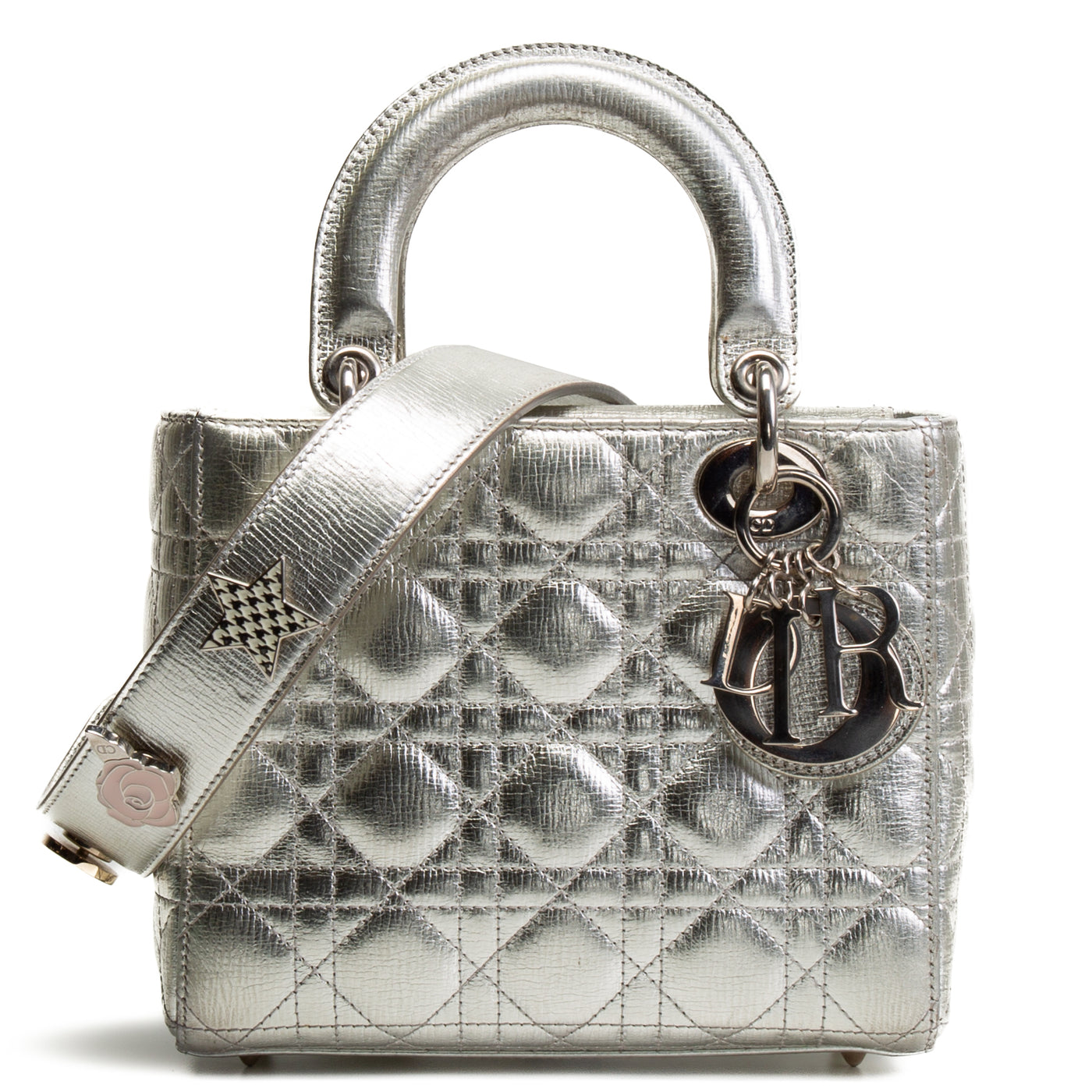 CHRISTIAN DIOR Small Lady Dior - Silver