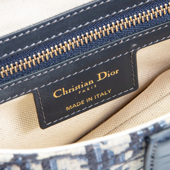 DIOR Saddle Bag - Blue Oblique Canvas