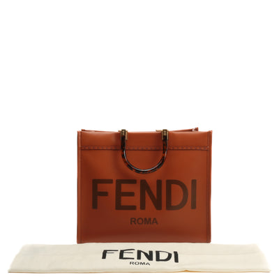 FENDI Sunshine Medium Shopping Tote - Brown