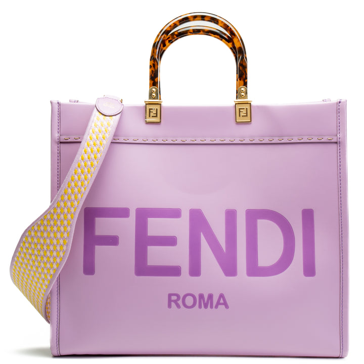 FENDI Medium Sunshine Shopper Tote - Lilac