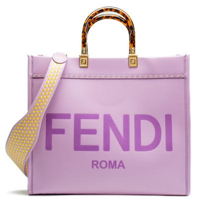 FENDI Medium Sunshine Shopper Tote - Lilac