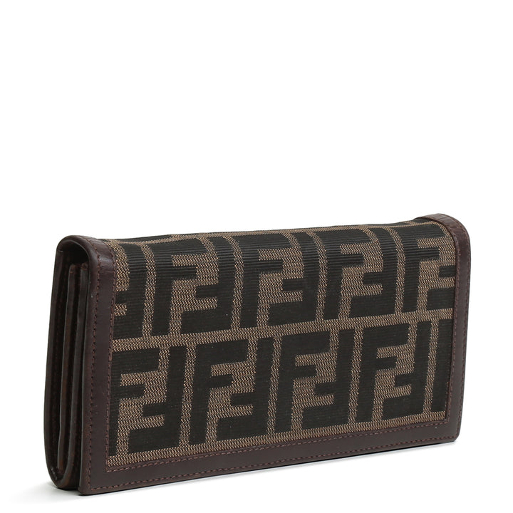 FENDI Zucca Contential Wallet OUTLET FINAL SALE