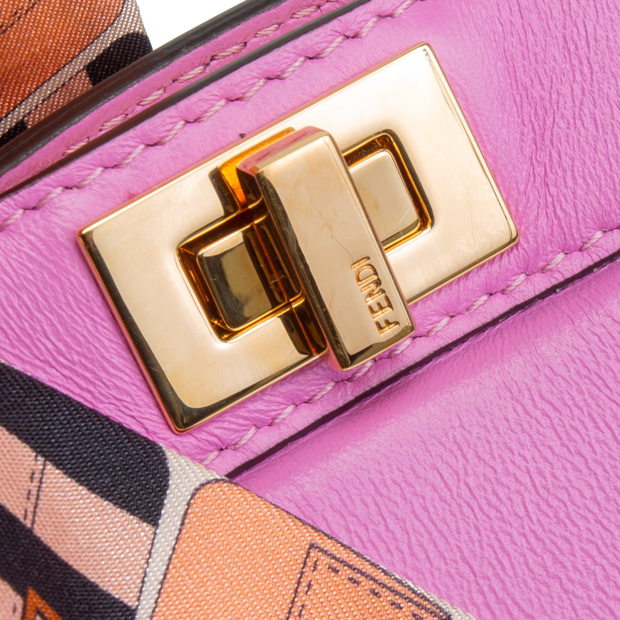 FENDI Leather Peekaboo Petit Mini - Satchel Rosa