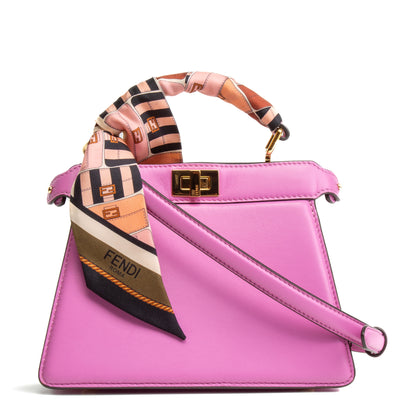 FENDI Leather Peekaboo Petit Mini - Satchel Rosa