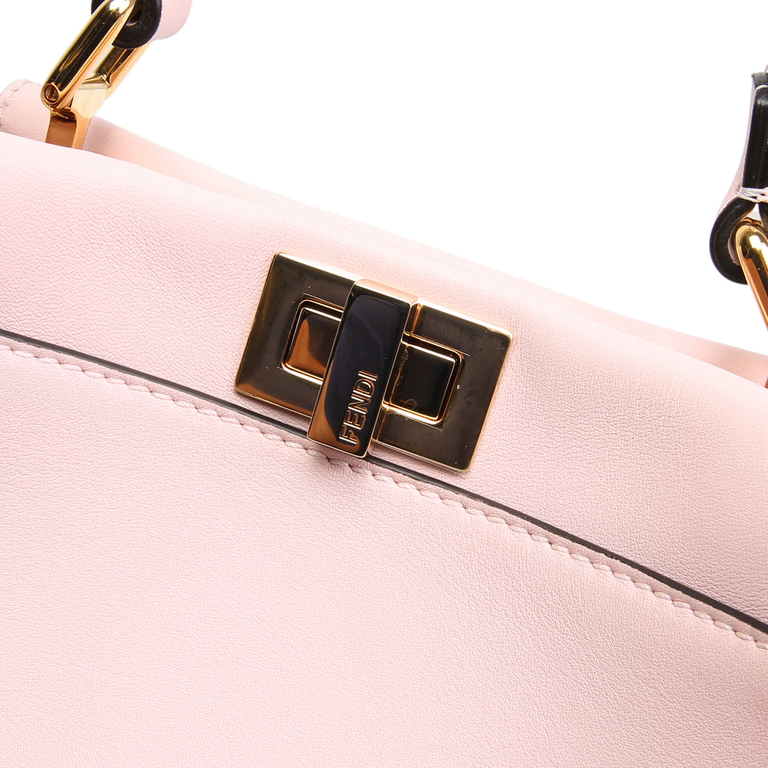 FENDI Mini Peekaboo Shoulder Bag - Pink