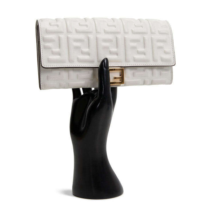 FENDI Baguette Continental Wallet - White