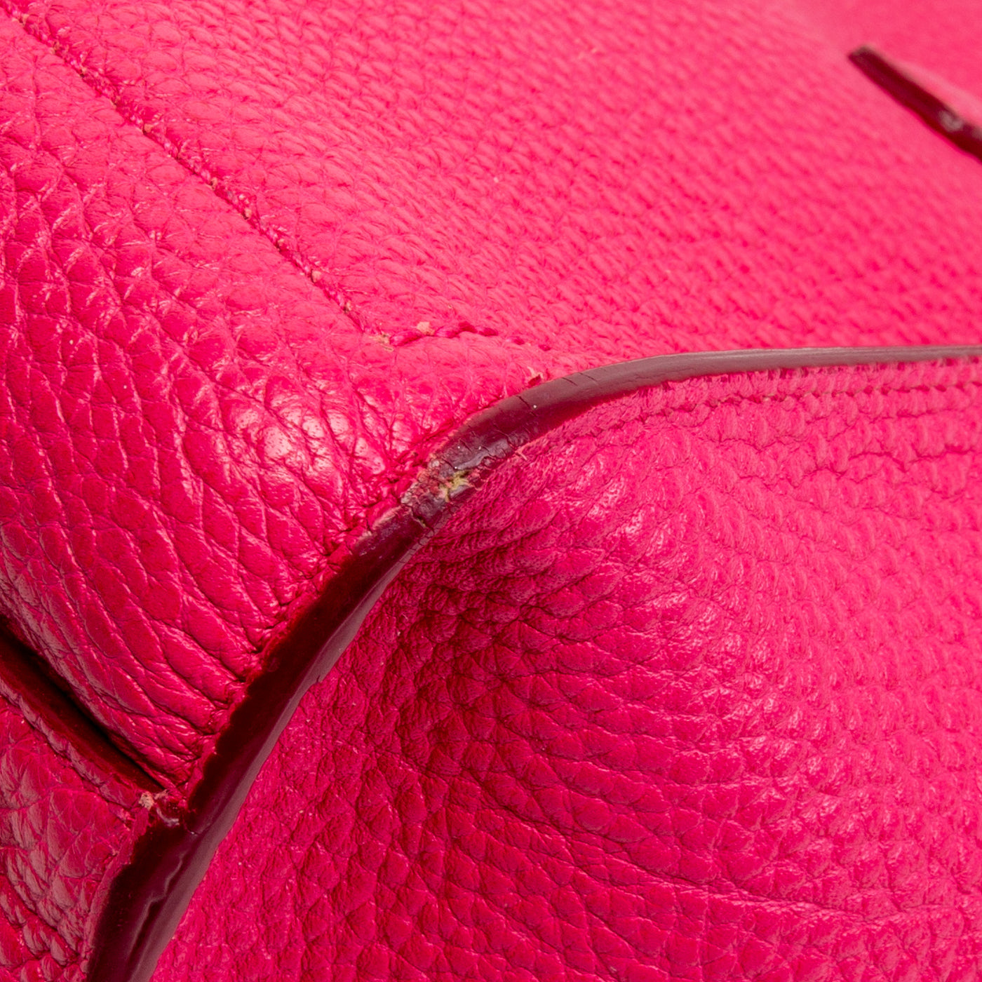 FERRAGAMO Pebbled Leather Amy Small Tote - Pink - OUTLET FINAL SALE