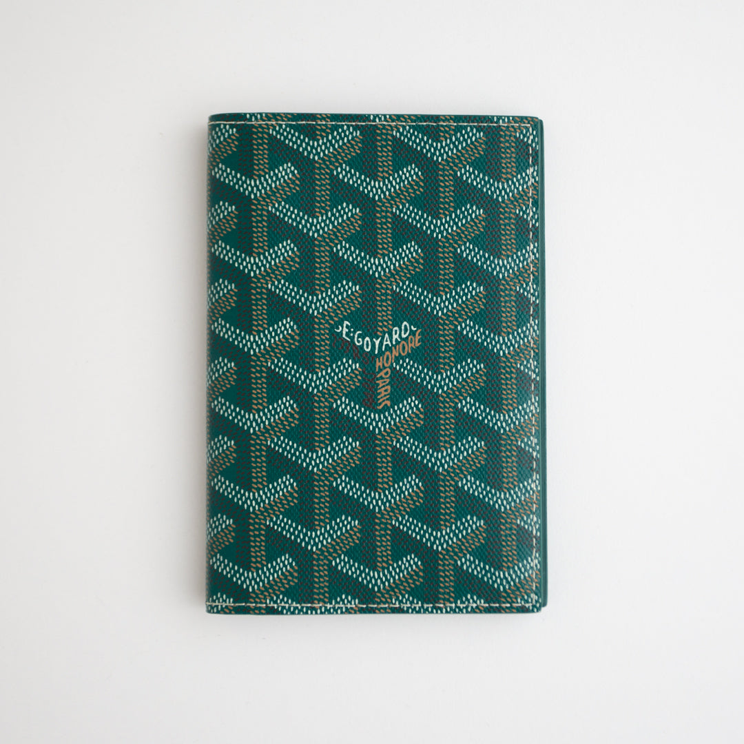 GOYARD Grenelle Passport Cover-Green