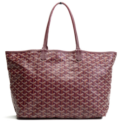 GOYARD Goyardine St. Louis PM Tote w/ pouch -Burgundy OUTLET FINAL SALE