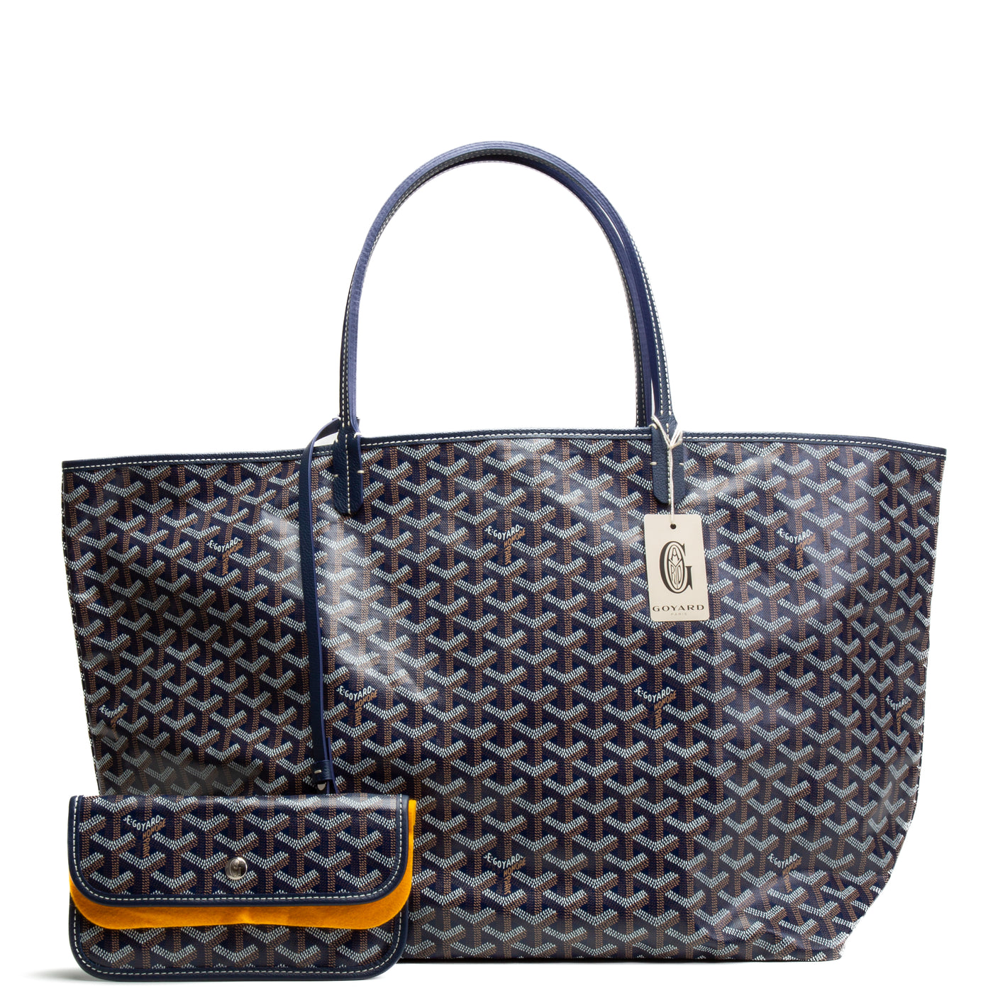 GOYARD Goyardine St.Louis Tote GM -Navy Blue