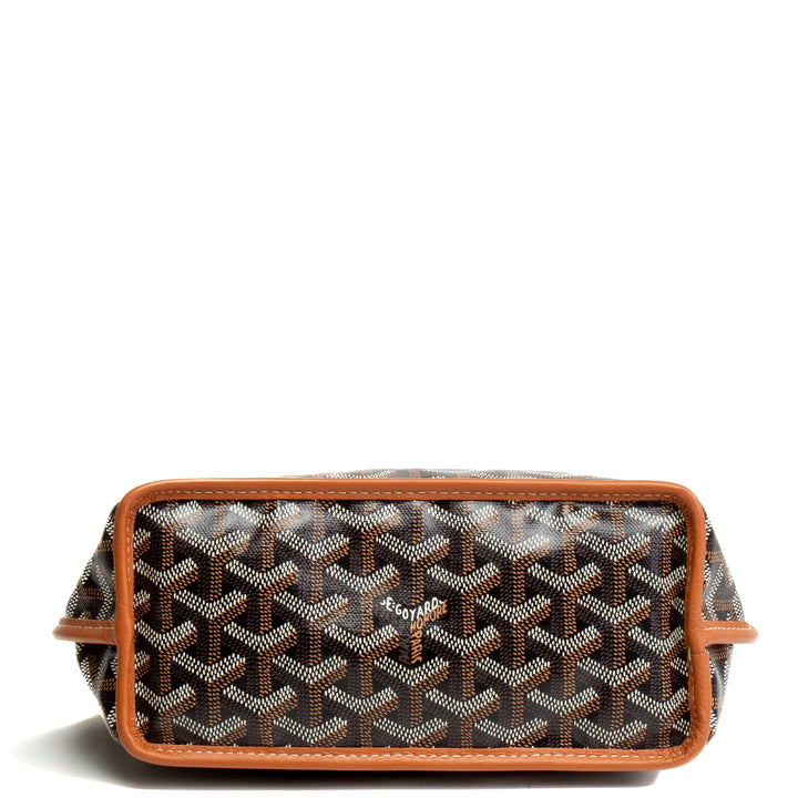 GOYARD Anjou Mini Tote - Black / Tan