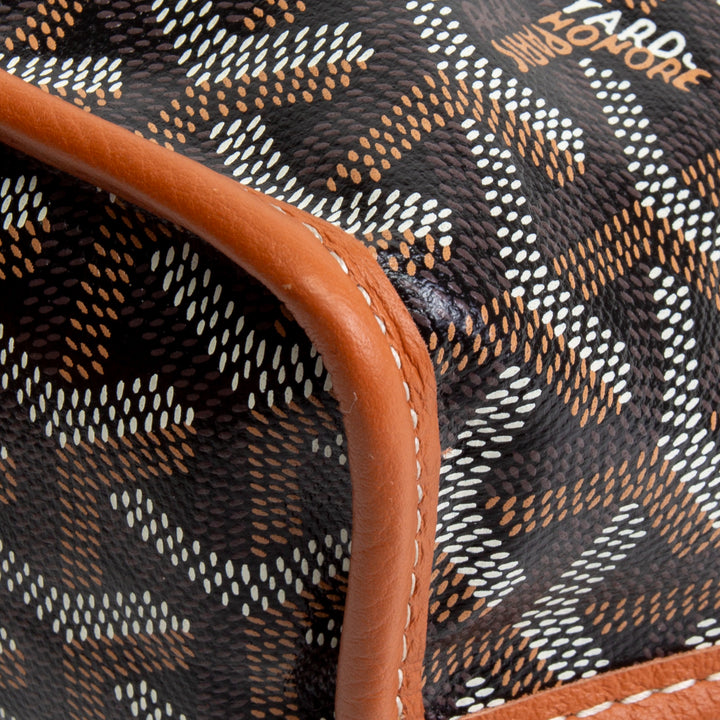 GOYARD Anjou Mini Tote - Black / Tan