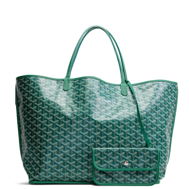 GOYARD Goyardine Reversible Anjou GM w/ pouch - Green