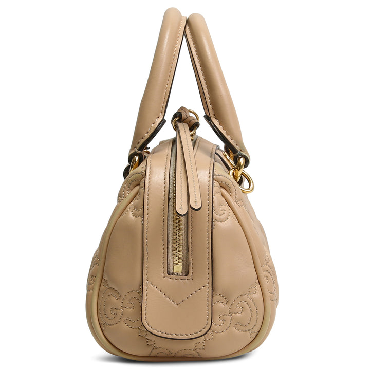 GUCCI GG Matelasse Handbag - Neutral