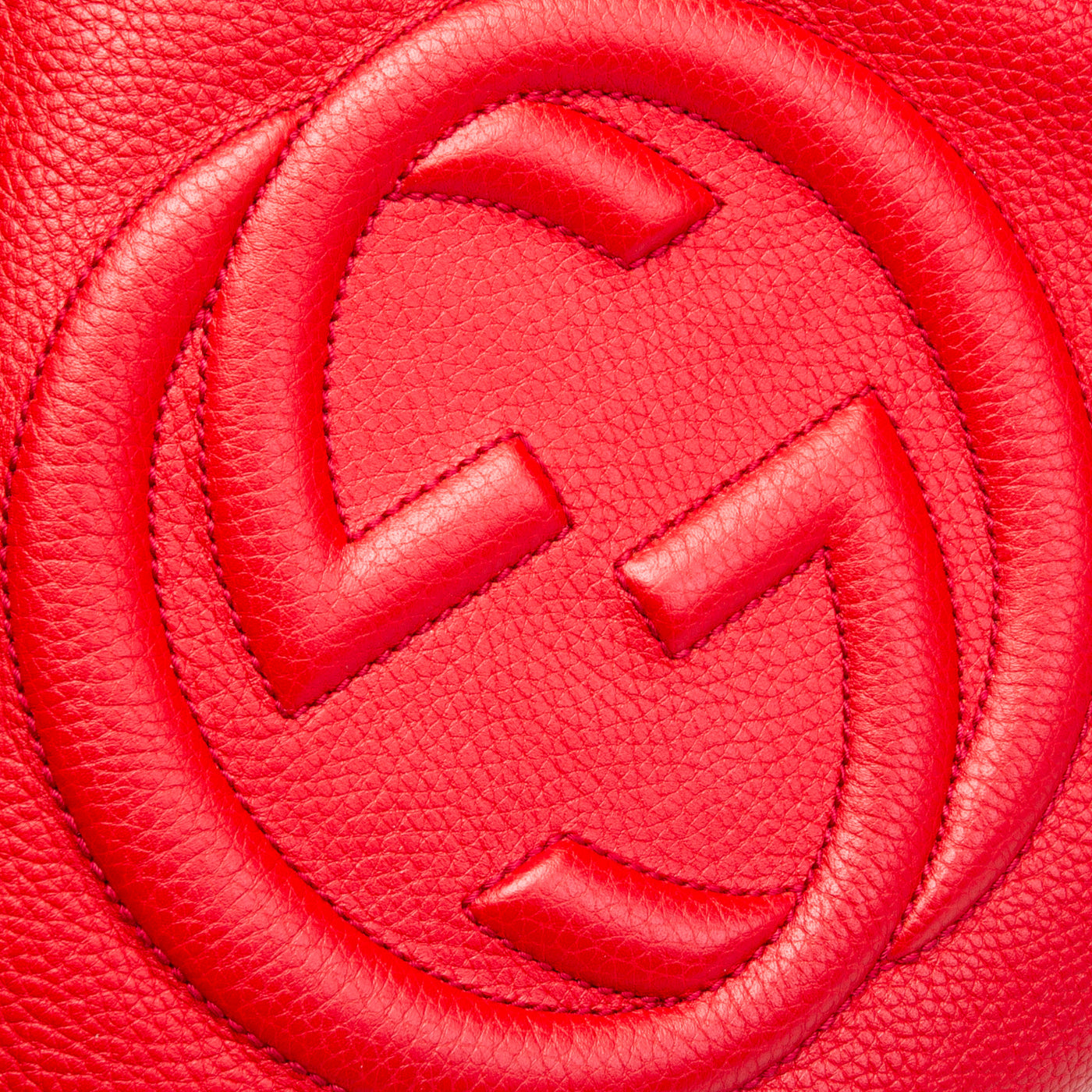 GUCCI Soho Chain Tote - Red