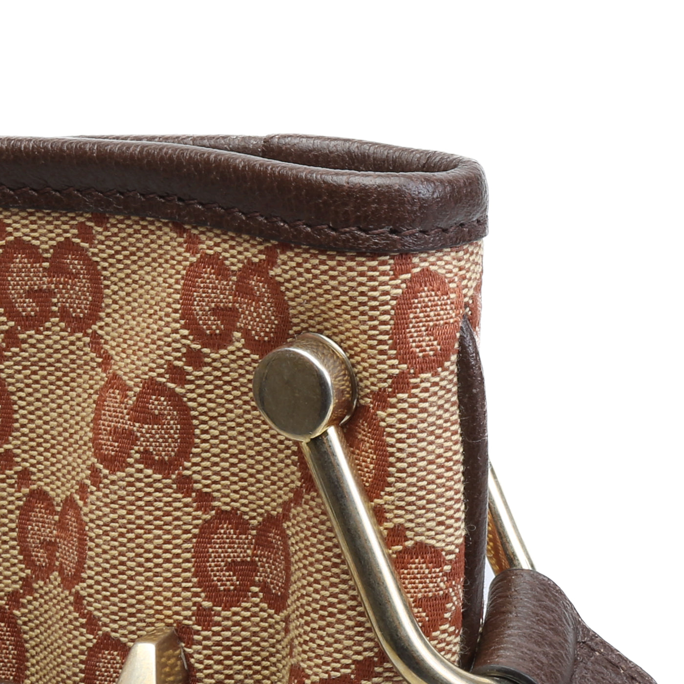 GUCCI GG Canvas Large Horsebit 1955 Messenger - Brown