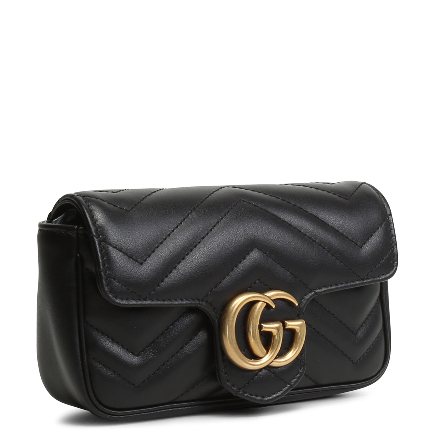 GUCCI Super Mini Marmont - Black