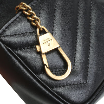 GUCCI Super Mini Marmont - Black