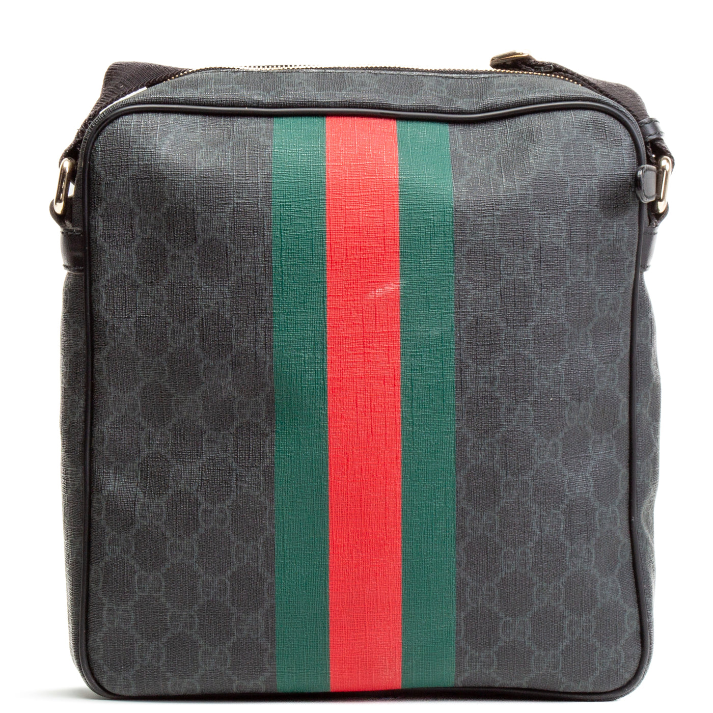 GUCCI GG Supreme Web Messenger - Black