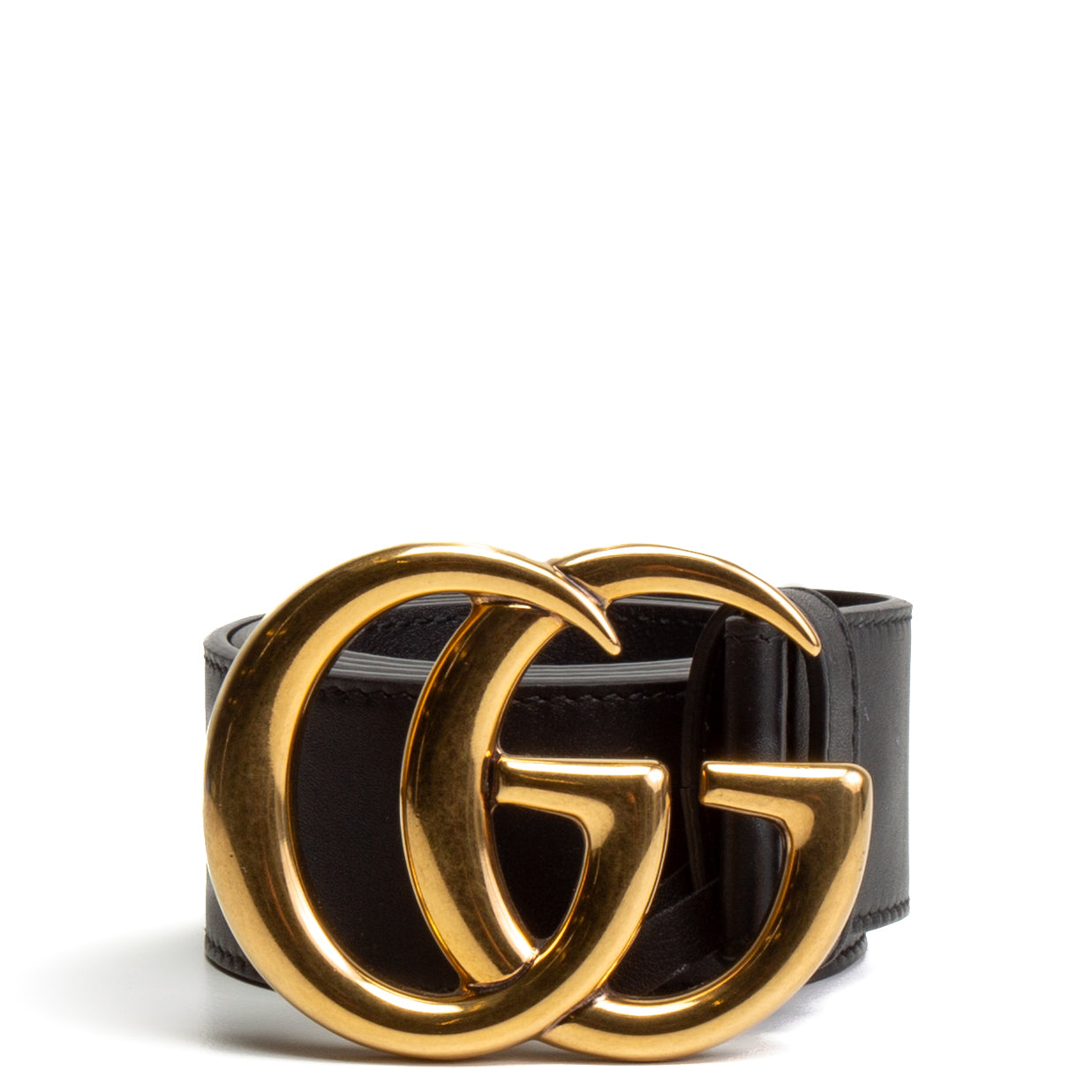 GUCCI Leather Marmont Belt - Black