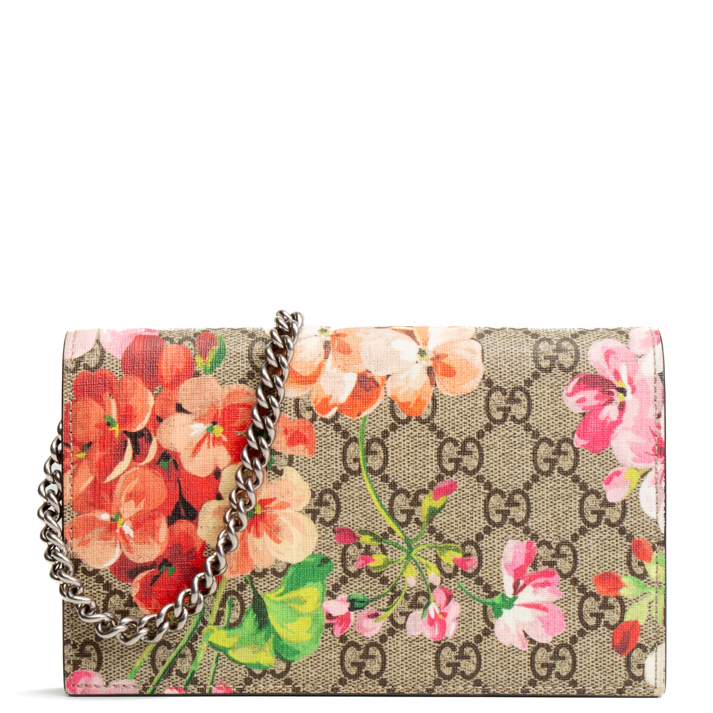 GUCCI GG Supreme Bloom Clutch On Chain OUTLET FINAL SALE