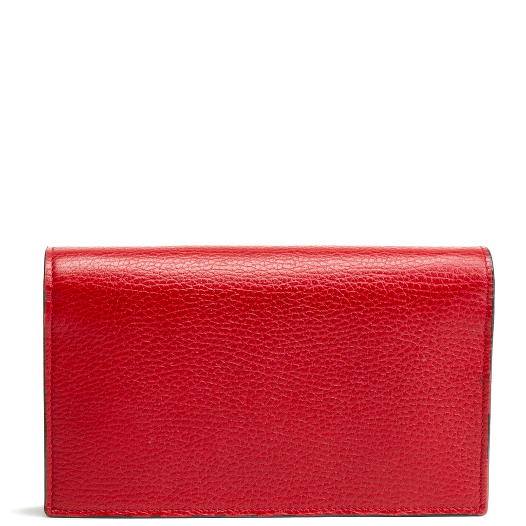 GUCCI Betty Wallet on Chain - Red