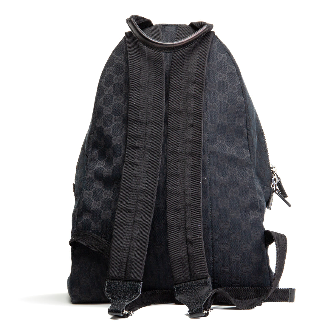 GUCCI GG Medium Canvas Web Backpack Black - OUTLET FINAL SALE