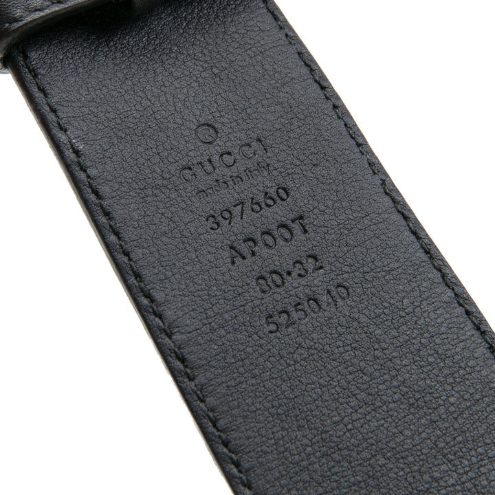 GUCCI Leather Marmont Belt - Black