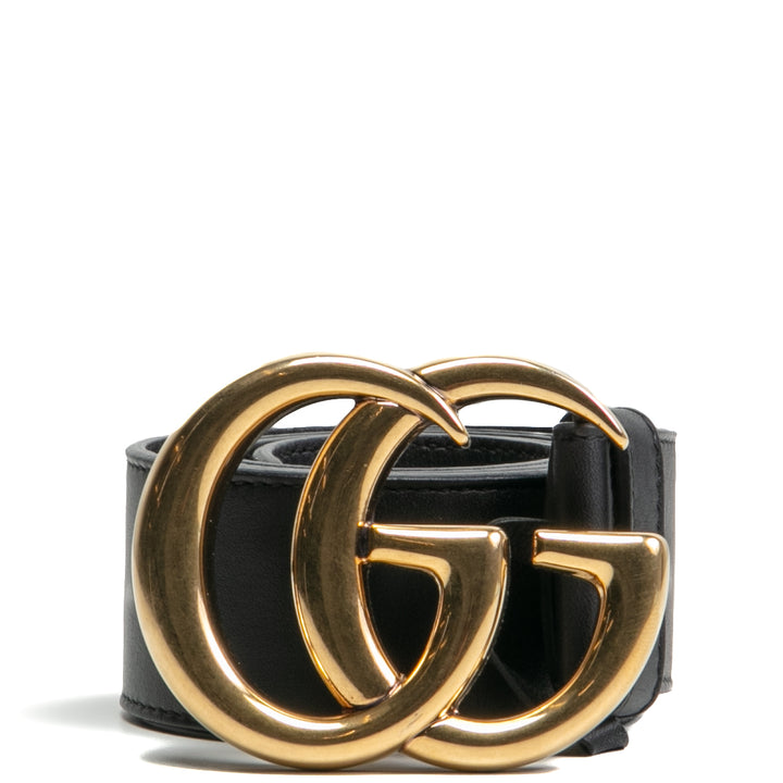 GUCCI Leather Marmont Belt - Black