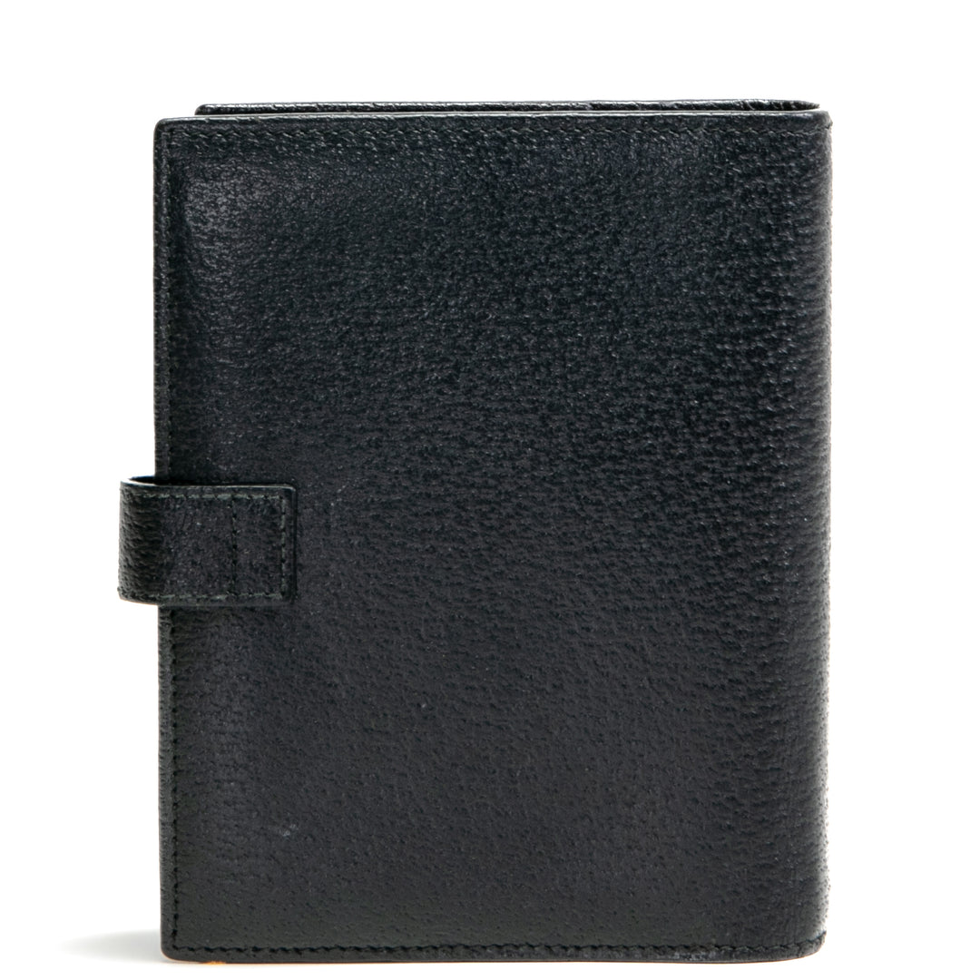 GUCCI Leather 6-Ring Agenda Black - OUTLET FINAL SALE